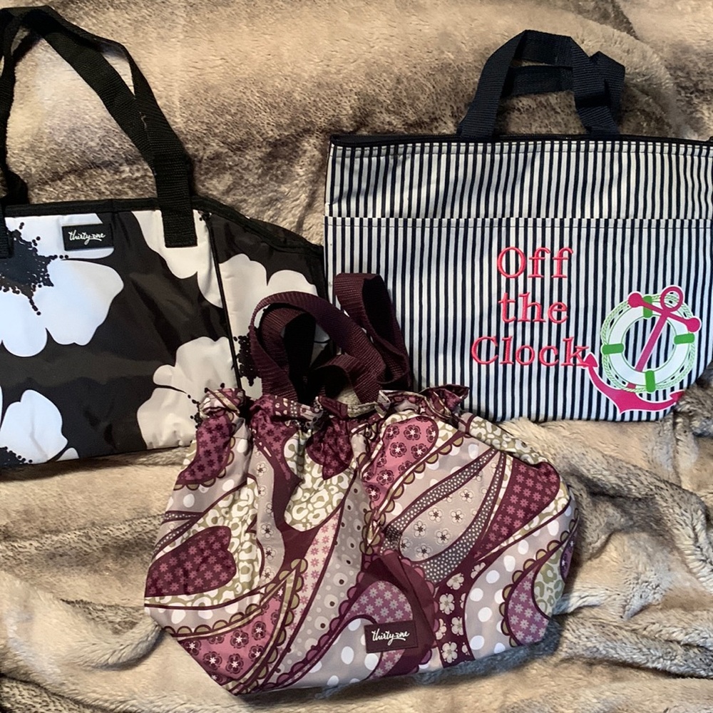 Bundle of Thirty One insulated lunch bags.